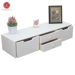 Meja Nakas Gantung Bed Side Table 4 Laci 80x25cm Rak TV Tempel Dinding