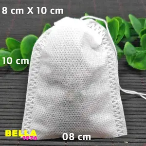 BELLA Kantong Saringan Racikan Teh Celup 20x Tea Bag 8cm X 10cm