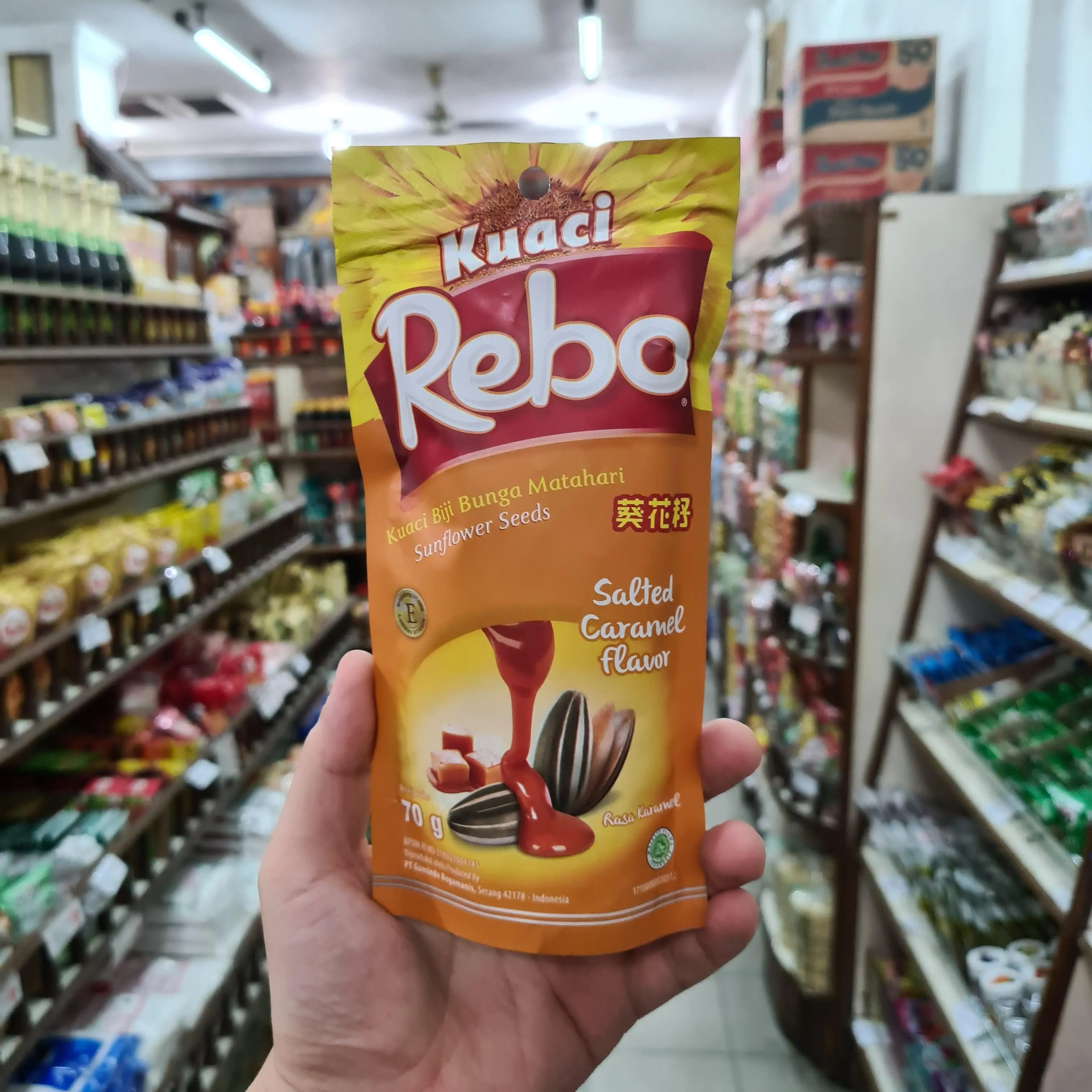 KUACI REBO SALTED CARAMEL FLAVOUR 70 g