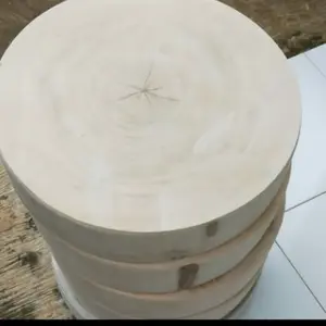 talenan kayu jati d.40cm bulat besar
