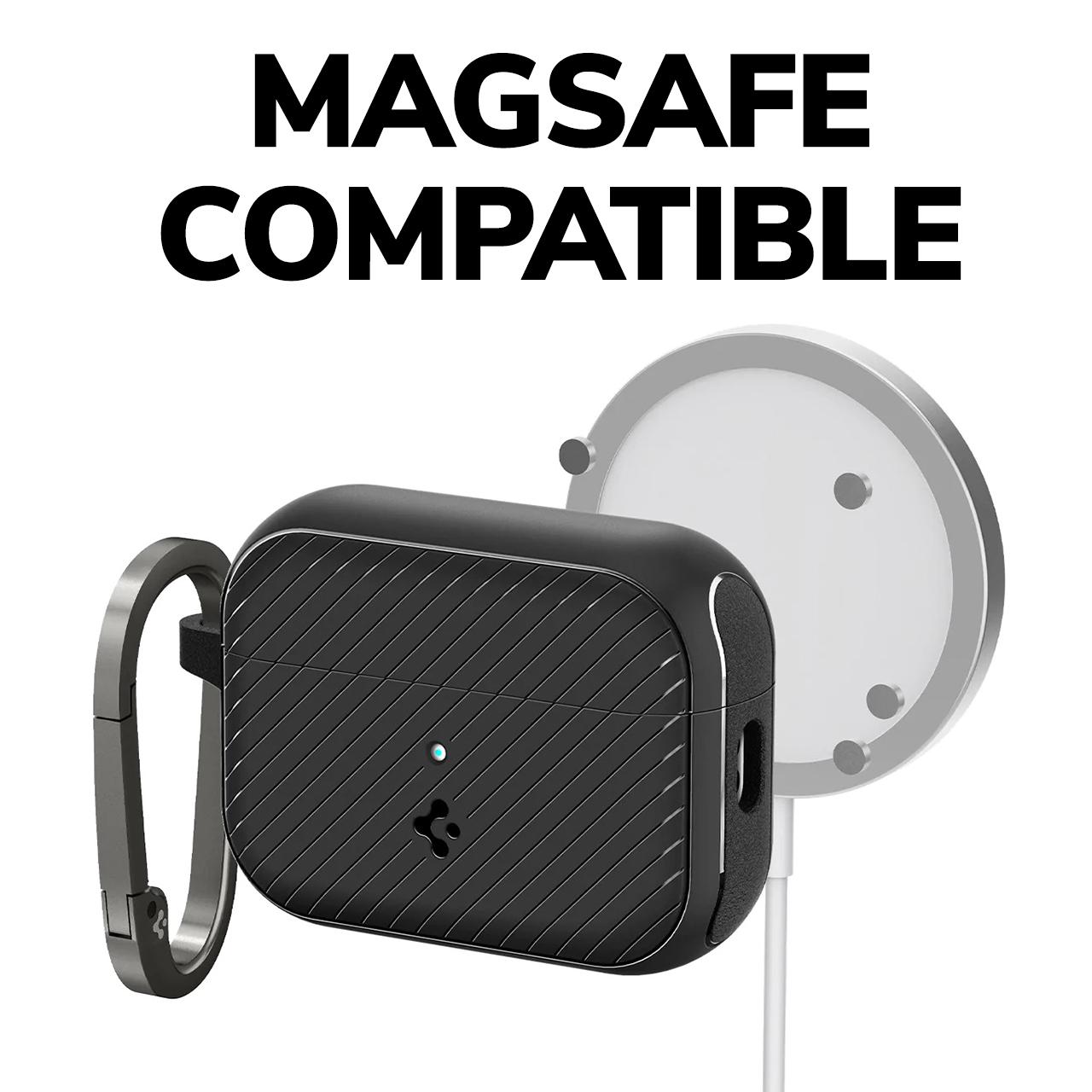 Spigen AirPods Pro 2 Case Magsafe Mag Armor MagFit - Matte Black ACS05484