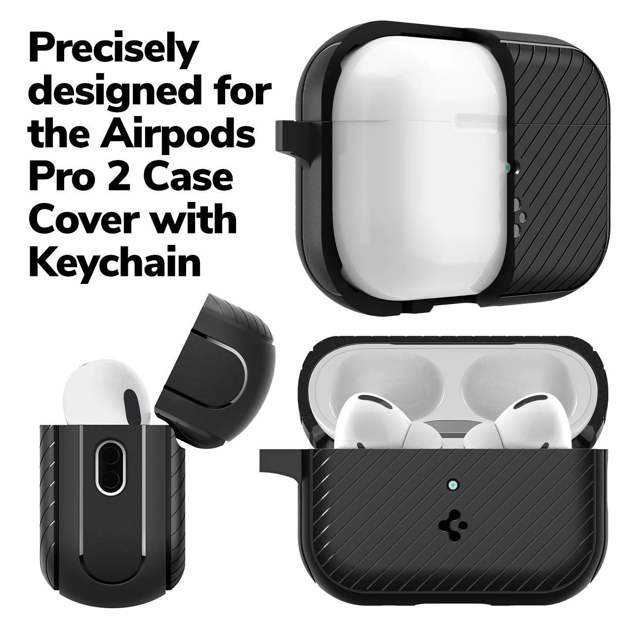 Spigen AirPods Pro 2 Case Magsafe Mag Armor MagFit - Matte Black ACS05484