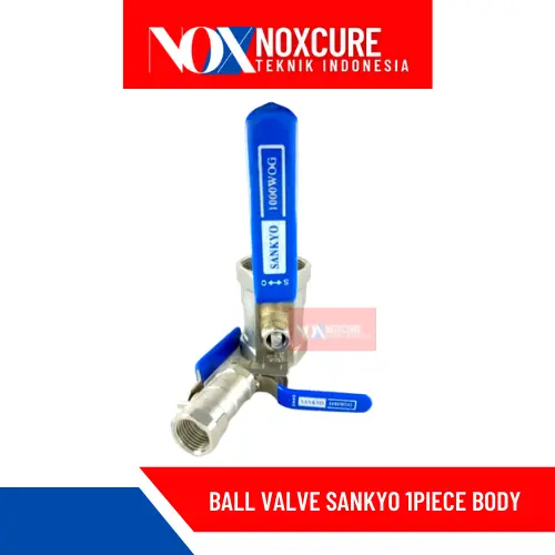 1/2" STOP KRAN AIR BALL VALVE STAINLESS SANKYO