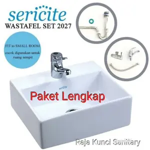 Wastafel Sericite 2027 Kotak / Mini / Minimalis / (Complete Set)