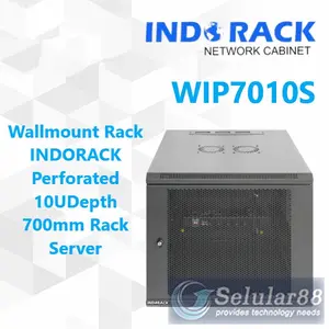 Indorack WIP7010S Perforated 10UDepth 700mm Rack Server Wallmount Rak
