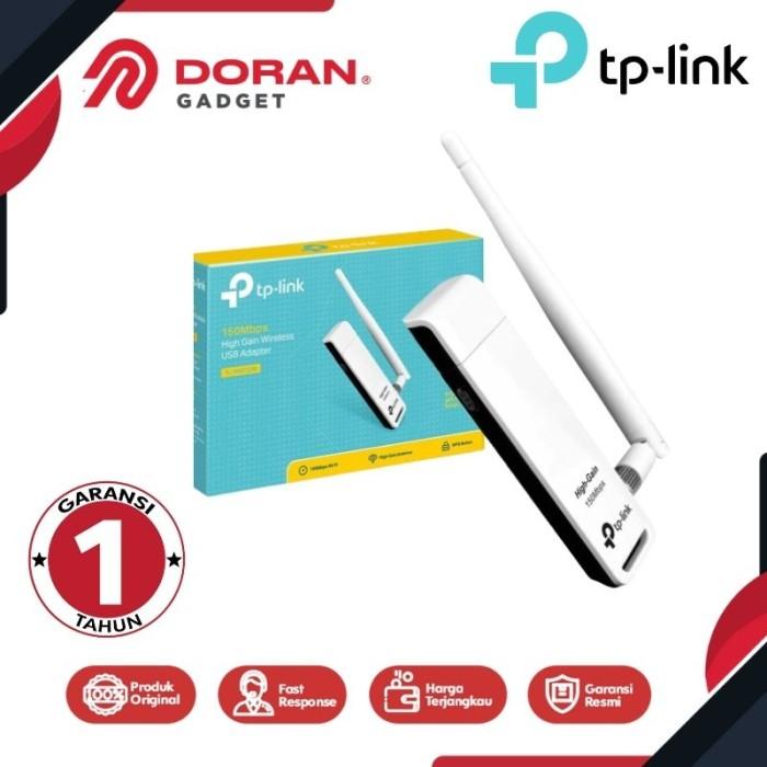 Gambar TP Link TL-WN722N 150Mbps High Gain WiFi Wireless USB Adapter dari Doran Gadget Authorized Shop Kota Administrasi Jakarta Pusat Tokopedia
