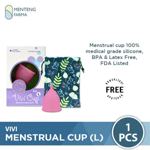 Vivi Menstrual Cup Size L - Pengganti Tampon dan Pembalut Wanita