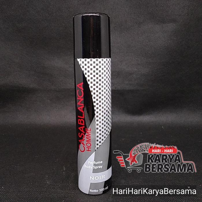Gambar CASABLANCA HOMME PERFUME BODY SPRAY NOIR 100ML dari HariHariKaryaBersama Kota Medan Tokopedia