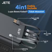 Gambar Power Bank JETE B5 10000mAh PD 22.5W 4in1 Cable Fast Charging - Putih dari Doran Gadget Store Kota Medan 4 Tokopedia