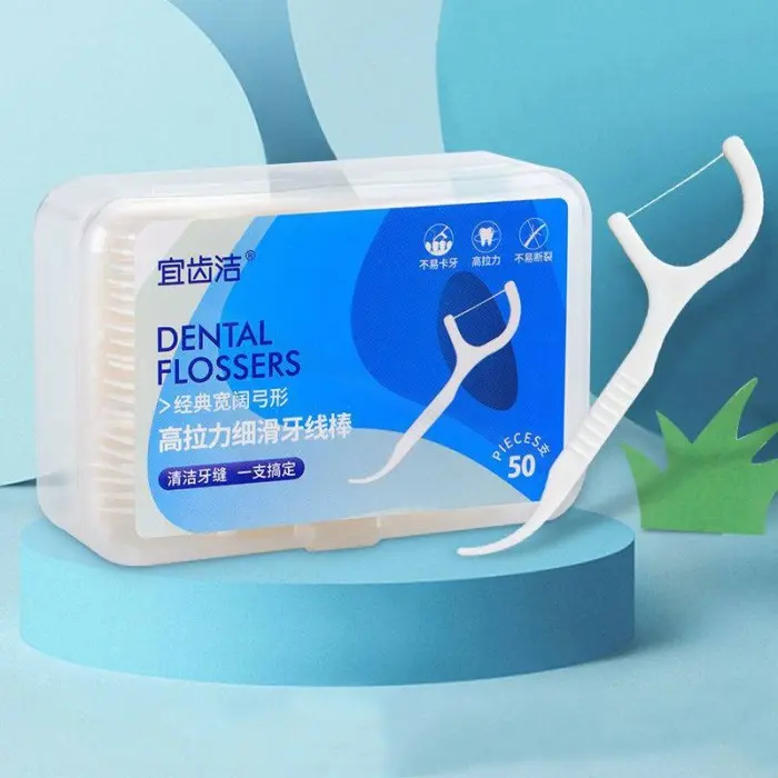 Benang Sikat Pembersih Sela Gigi Dental Floss Isi 50 Pcs 0