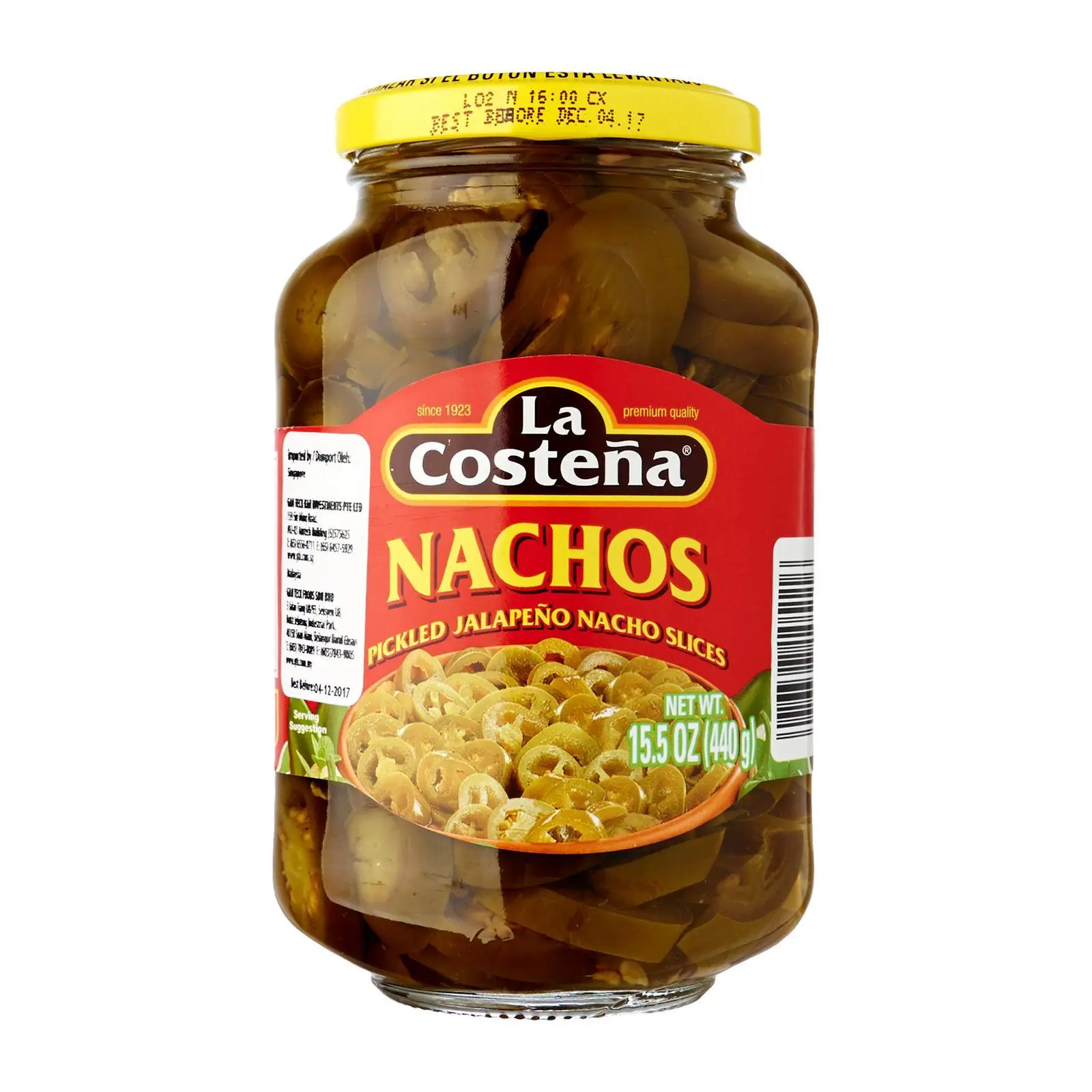 La Costena Pickled Jalapeno Slices 440g