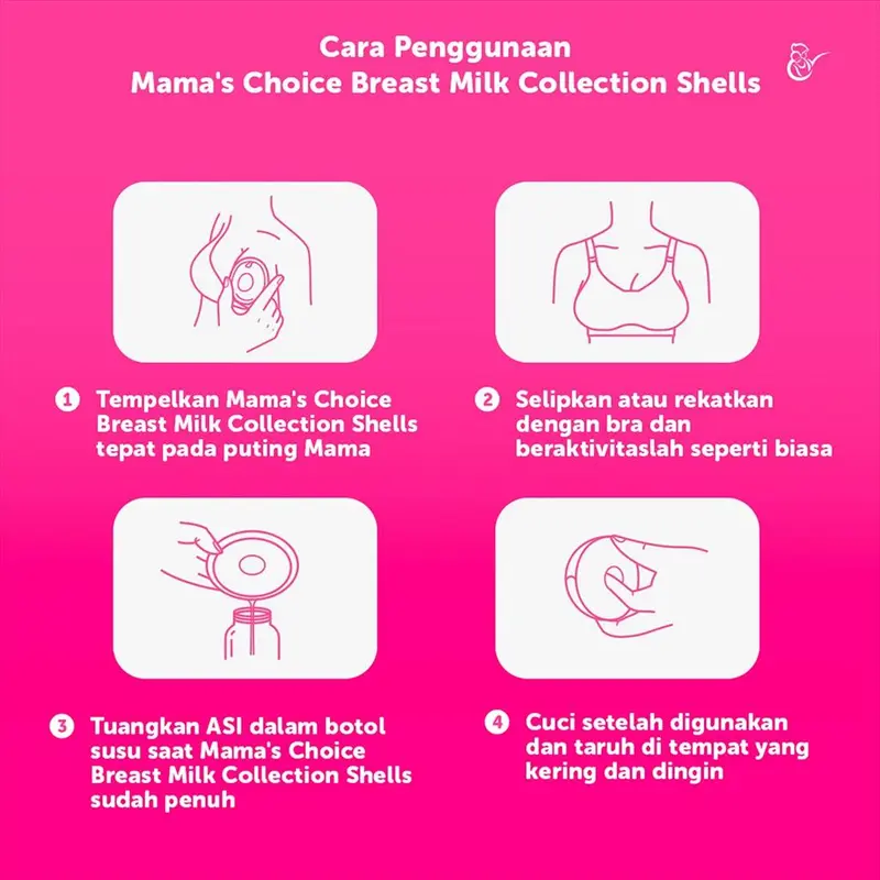 Mama Mama's Choice Breast Milk Collection Shells 2 pcs 4