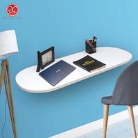 Gambar Meja Lipat Dinding 100x40cm Sisi Bulat Meja Belajar Tempel Dinding - Hitam dari DEcTionS Living Kota Probolinggo 1 Tokopedia