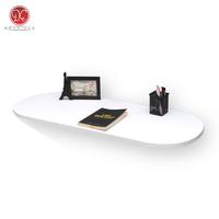 Gambar Meja Lipat Dinding 100x40cm Sisi Bulat Meja Belajar Tempel Dinding - Hitam dari DEcTionS Living Kota Probolinggo 2 Tokopedia