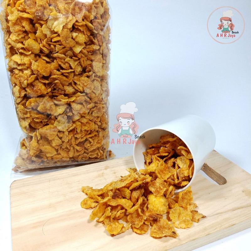 KERIPIK JAGUNG GEPREK PEDAS MANIS 250 GR/ EMPING JAGUNG ENAK KILOAN 1
