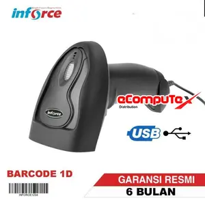 SCANNER BARCODE INFORCE T120 1D / T 120 1 D USB WIRED KABEL CABLE