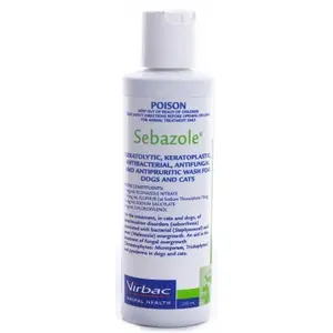 Virbac Poison Sebazole - 250 ml - Shampo Anjing & Kucing Anti Bakteri