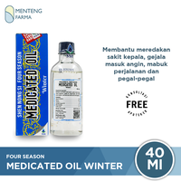 Gambar Four Season Medicated Oil Winter 40 mL - Atasi Gejala Masuk Angin dari Menteng Farma Kota Administrasi Jakarta Pusat 1 Tokopedia