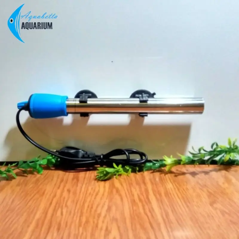HEATER STAINLESS STELL 50 WATT ROSTON PENGHANGAT AIR AQUARIUM