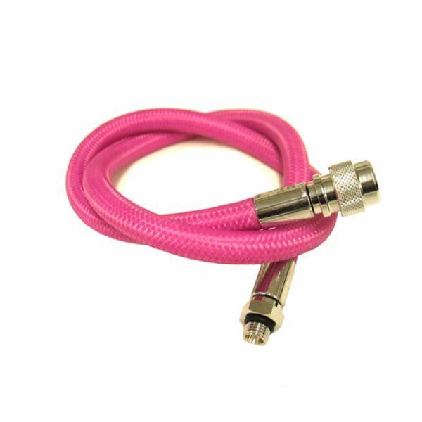 OMS Miflex high flexible inflator hose, 74 cm-pink