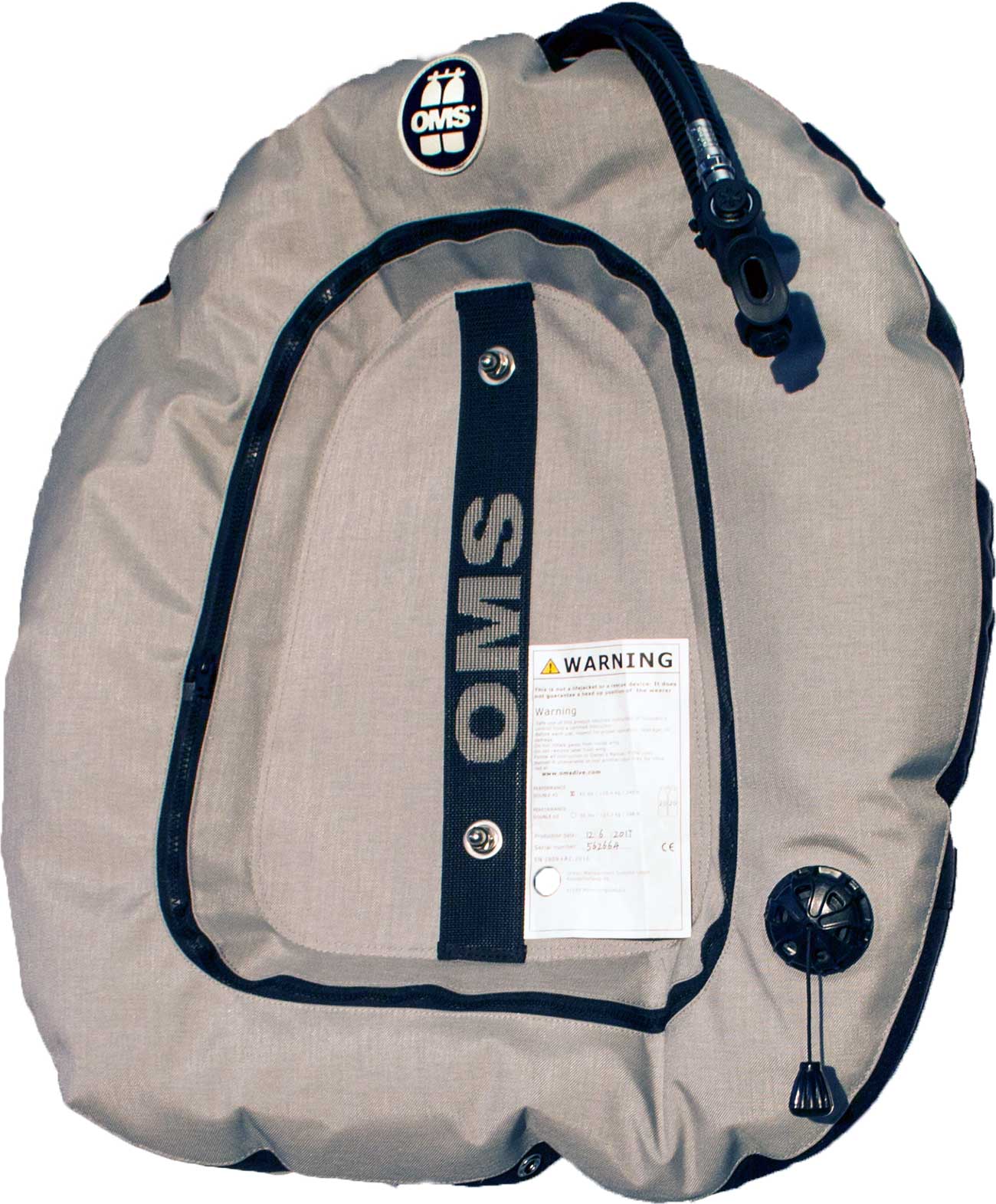 OMS Performance Double Wing 45 lb. (~20 kg) lift--GREY / Black