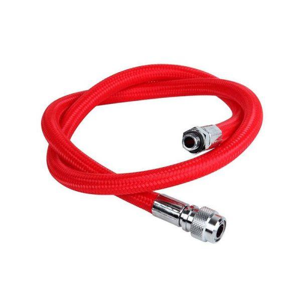 OMS Miflex high flexible inflator hose, 74 cm-Rot
