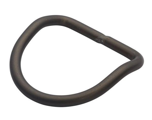 OMS 3 in (5 cm) Aluminum D-Ring, ~ 45° bend