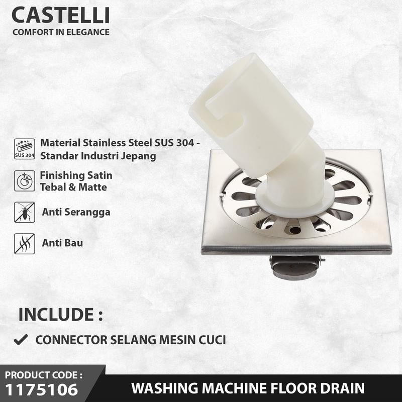 CASTELLI 1175106 Saringan Pembuangan Floor Drain Washing Machine 0