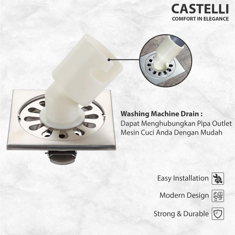 CASTELLI 1175106 Saringan Pembuangan Floor Drain Washing Machine 1