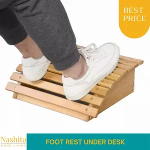 Foot rest pijakan kaki bawah meja kenyamanan kerja saat mengetik kerja