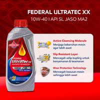 Gambar FEDERAL ULTRATEC XX 10W-40 0.8L 800ml - Oli Motor Non Matic 4T dari Federal Oil Official Store Kota Administrasi Jakarta Utara 2 Tokopedia