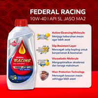 Gambar FEDERAL RACING 10W-40 1L - Oli Motor Non Matic dari Federal Oil Official Store Kota Administrasi Jakarta Utara 2 Tokopedia