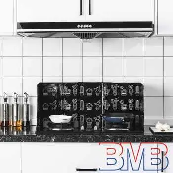 N22 HITAM Screens Aluminium Foil Plate Anti Minyak Oil Splash GuardA01