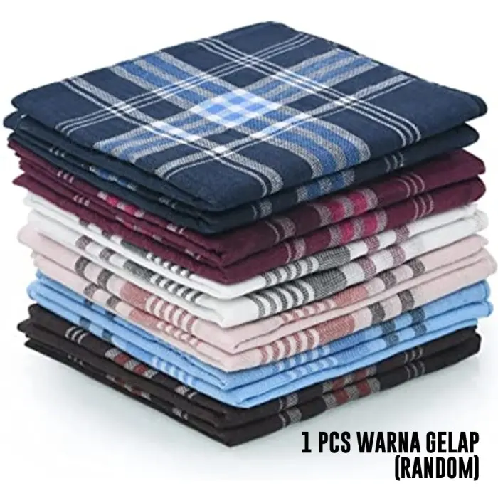 Sapu Tangan Katun Multi Color - 3 Pcs - Dewasa, Pria 2