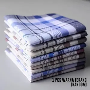 Sapu Tangan Pria Isi 6Pcs Katun Multi Color SPT 58