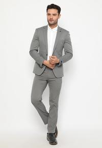 Gambar Jobb Bellmore-T1 Jas Pria Slim Fit Light Grey - Light Grey, S dari JOBB Official Store Kota Depok 4 Tokopedia