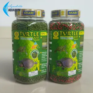 Pelet Kura Kura Akari Turtle 350gram Pelet 1mm dan 2mm Mix Hijau ORI