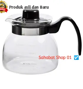 Krishome 700 Ml Borosilicate Teko Kopi