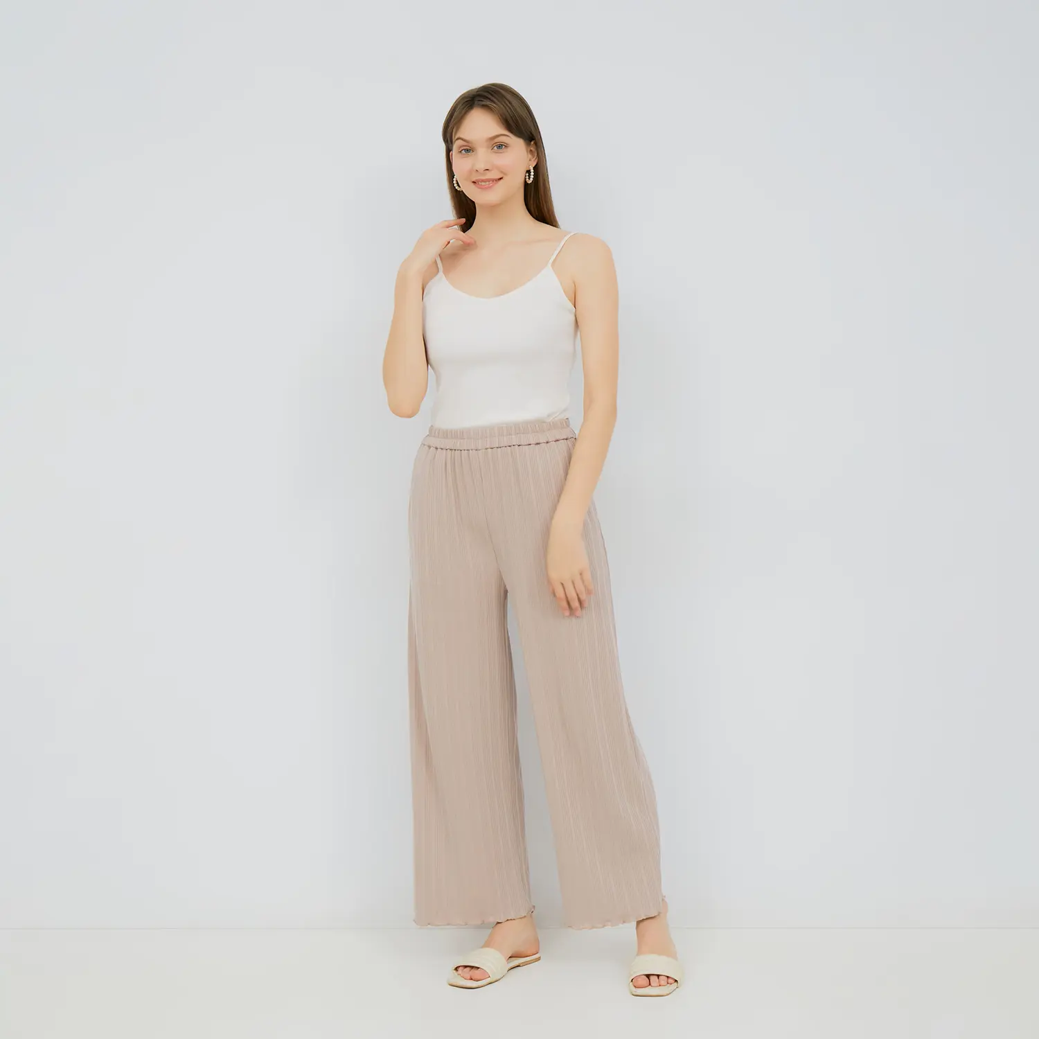 Aigul New Beige - Celana Wanita