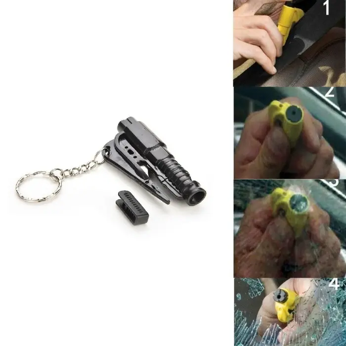 safety belt cutter glass breaker pemecah kaca mobil emergency darurat