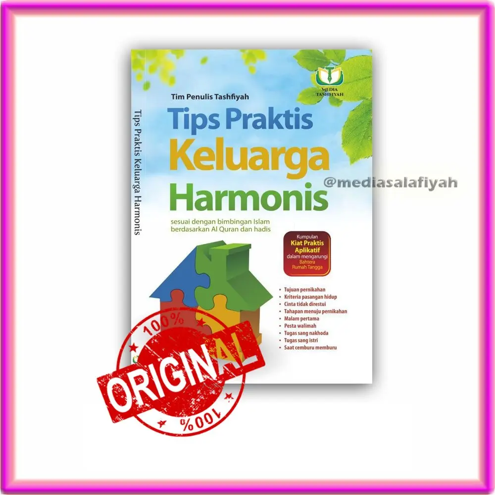 Buku Tips Praktis Keluarga Harmonis Media Tashfiyah