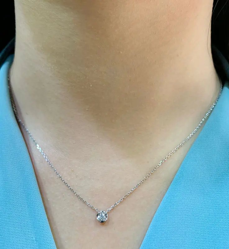 Kalung Berlian Simple IMNK1282856 Swan Jewellery 2