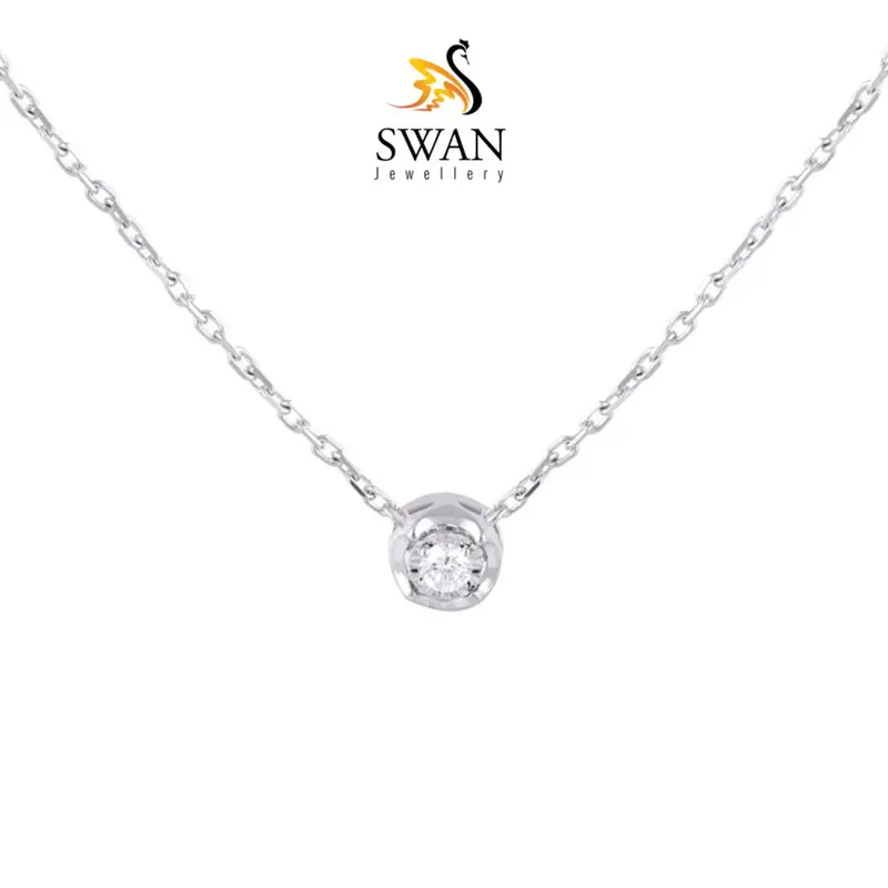 Kalung Berlian Simple IMNK1282856 Swan Jewellery 0