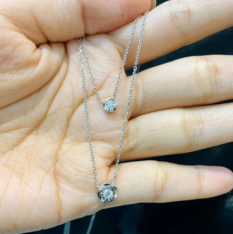 Kalung Berlian Simple IMNK1282856 Swan Jewellery 1