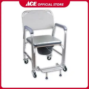 Galena Kursi Pispot Aluminum Dengan Roda Fs699l