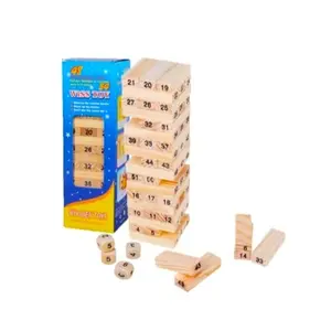 Mainan Menara Kayu Stacko 54 Angka Wiss Toy