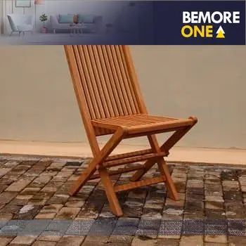 KURSI LIPAT KAYU JATI FINISHING AMAN OUTDOOR BERKUALITAS EXPORT COKLAT