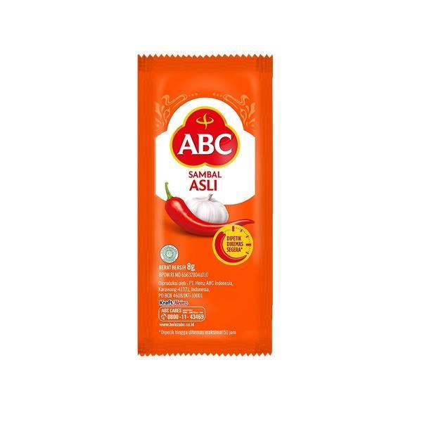 Gambar ABC SAMBAL ASLI SACHET 8 GR - SAUS SAMBAL dari Hypermart Cimanggis Dua Kota Depok Tokopedia