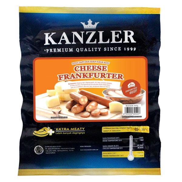 Gambar KANZLER CHEESE FRANKFURTER 360 GR - SOSIS dari Hyfresh Rempoa Kota Tangerang Selatan Tokopedia