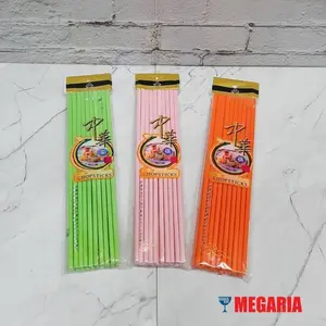 Sumpit Segi NM 24cm 3 Warna (Pink, Orange, Hijau)